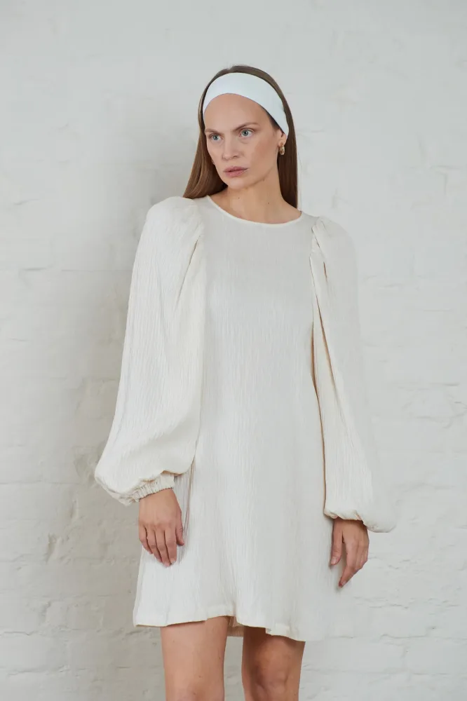 Valeria Crinkled - Cream - Bilde 3