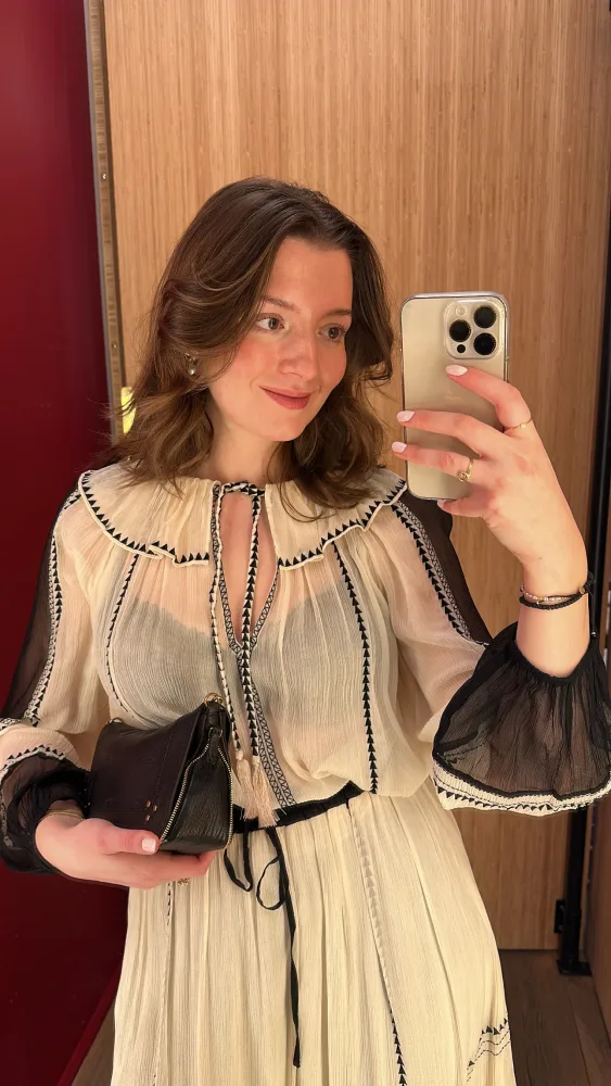 ULLA JOHNSON - Lenore Blouse - Moonflower - Bilde 3