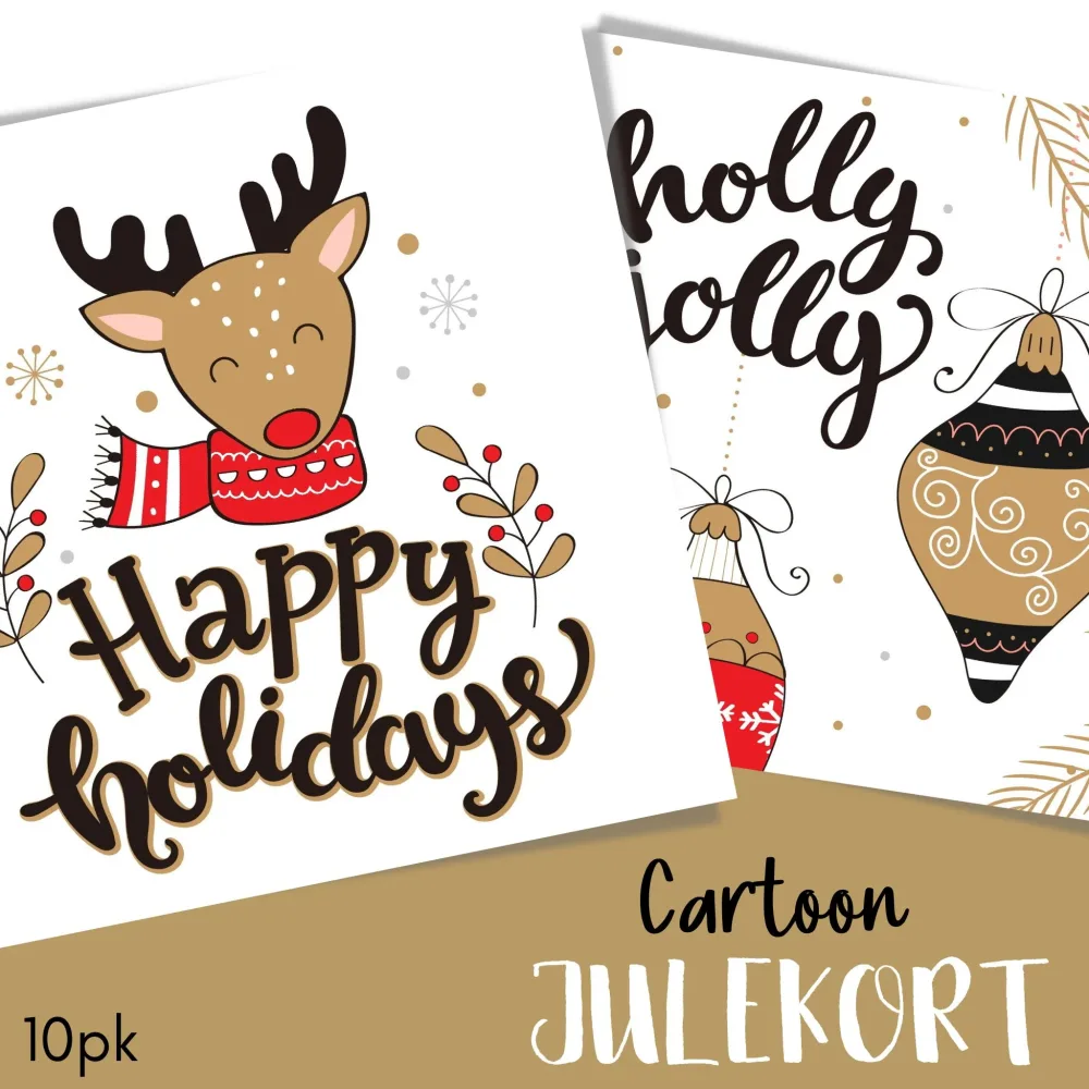 JULEKORT CARTOON No5 – 10PK JULEKORT CARTOON No5 – 10PK