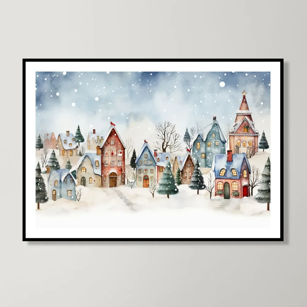 JULEBYEN No1 - PLAKAT OG LERRET - Bilde 3