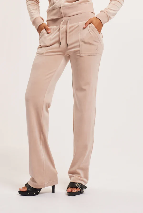 Del Ray Classic Velour Pant Pocket - Mushroom - Bilde 2