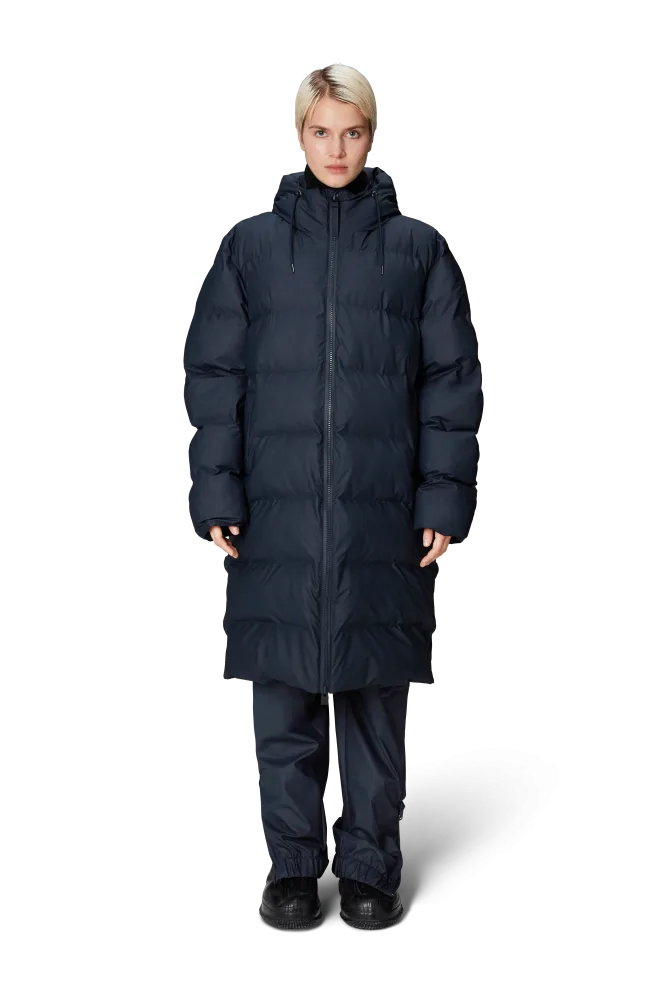 Alta Longer Puffer Jacket - Navy - Bilde 2