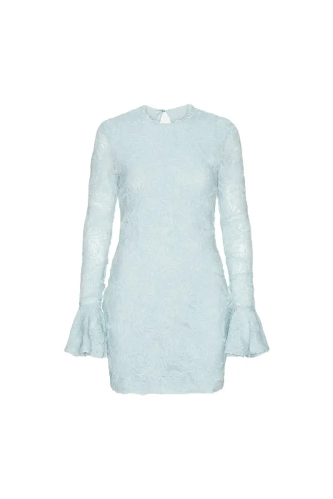 Mesh Frill Mini Dress - Plein Air