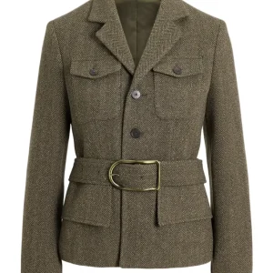Woven-Blazer/Sport Coat – Loden Herringbone