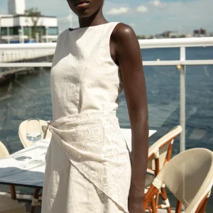 Bruna Ramie Dress – Natural