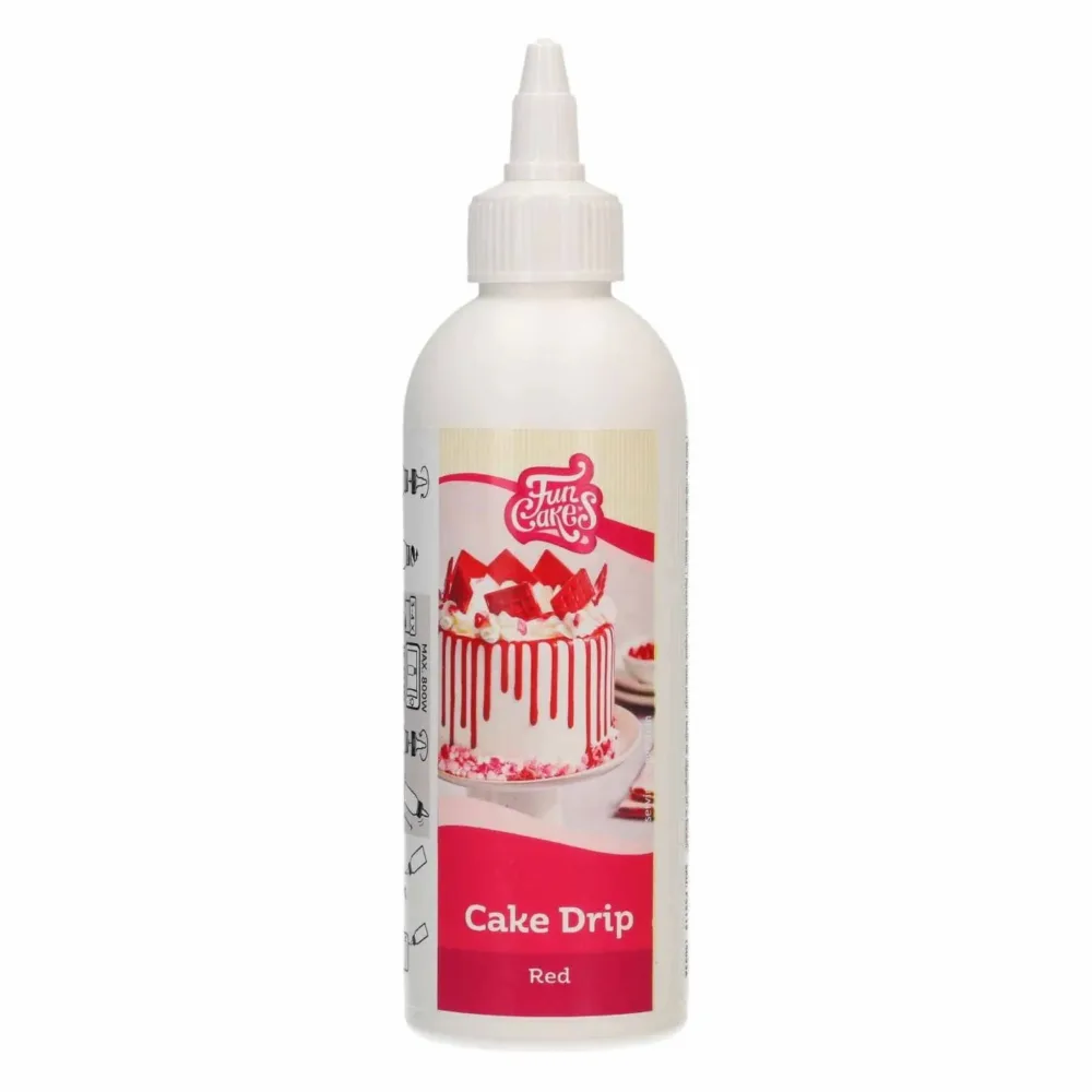 FunCakes Cake Drip -Rød- 180g - Bilde 3