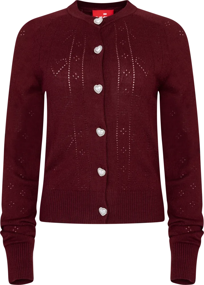 Blair Cardigan - Cabernet