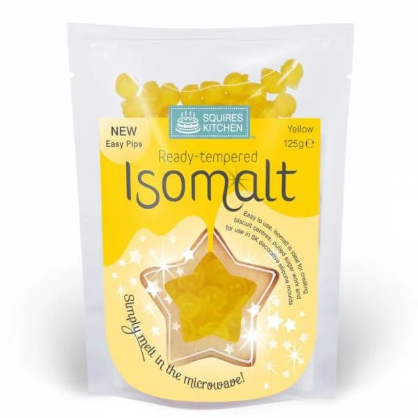 SK Isomalt ferdig temperert -Gul- 125g SK Isomalt ferdig temperert -Gul- 125g