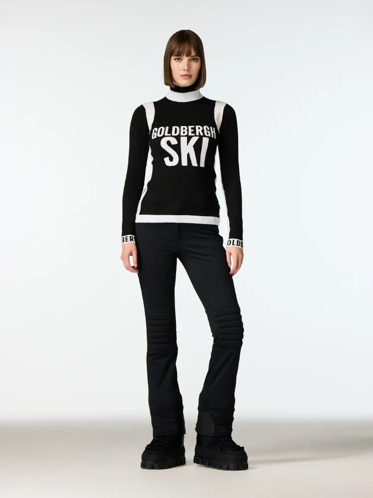 Noemi Long Sleeve Knit Sweater - Black - Bilde 2
