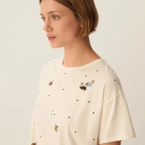 DES PETITS HAUTS – Fanelie Tee-Shirt – Ecru DES PETITS HAUTS – Fanelie Tee-Shirt – Ecru