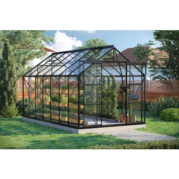 DRIVHUS VITAVIA URANUS 11500 SOKKELT ALU/HARDGLASS SVART 11,5M2 DRIVHUS VITAVIA URANUS 11500 SOKKELT ALU/HARDGLASS SVART 11,5M2