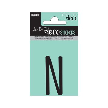 BOKSTAVER PICKUP N ABC DECO MILA 60 MM N SVART BOKSTAVER PICKUP N ABC DECO MILA 60 MM N SVART