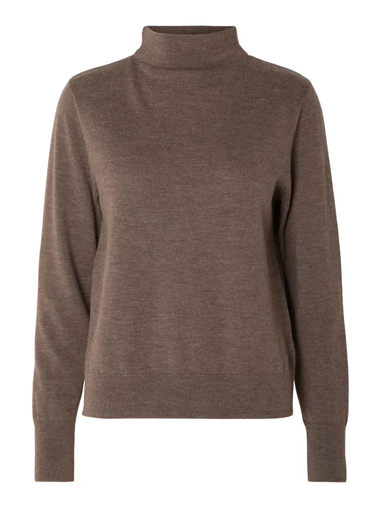Thea Hanni Ls Knit T-Neck - Delicioso
