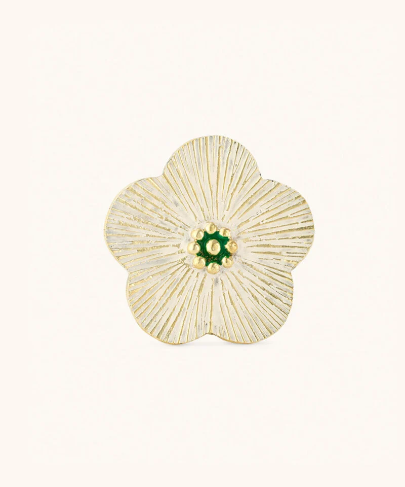 DOING GOODS - Faye Flower Plate White Medium - Bilde 2