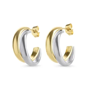Emmie Duo Stud Earrings – Gold & Silver Emmie Duo Stud Earrings – Gold & Silver