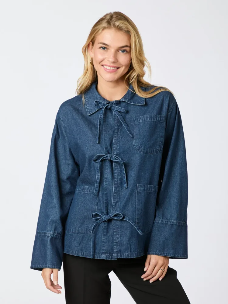 Starlie Denim Shirt - Dark Blue - Bilde 3