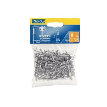 POPNAGLE RAPID Ø4X8MM 100STK/PK POPNAGLE RAPID Ø4X8MM 100STK/PK