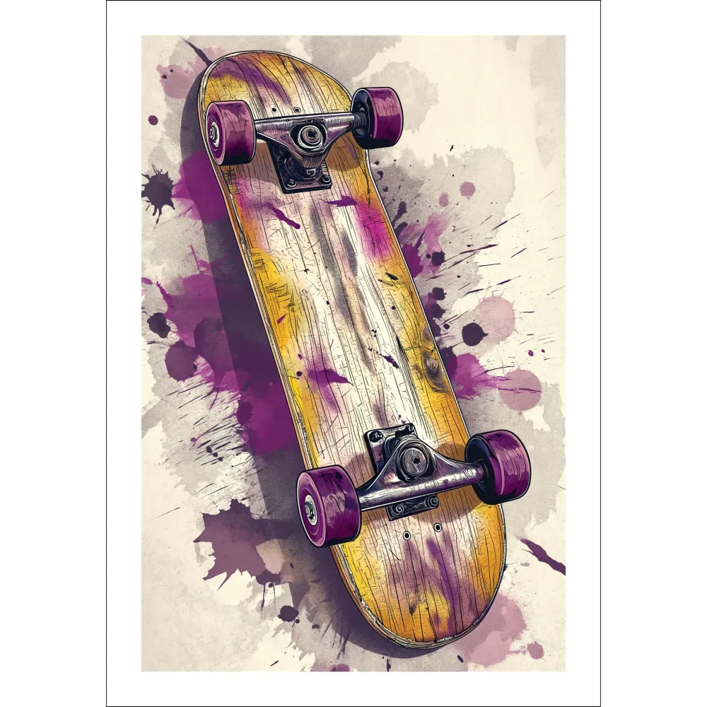 SKATEBOARD No2 – PLAKAT OG LERRET