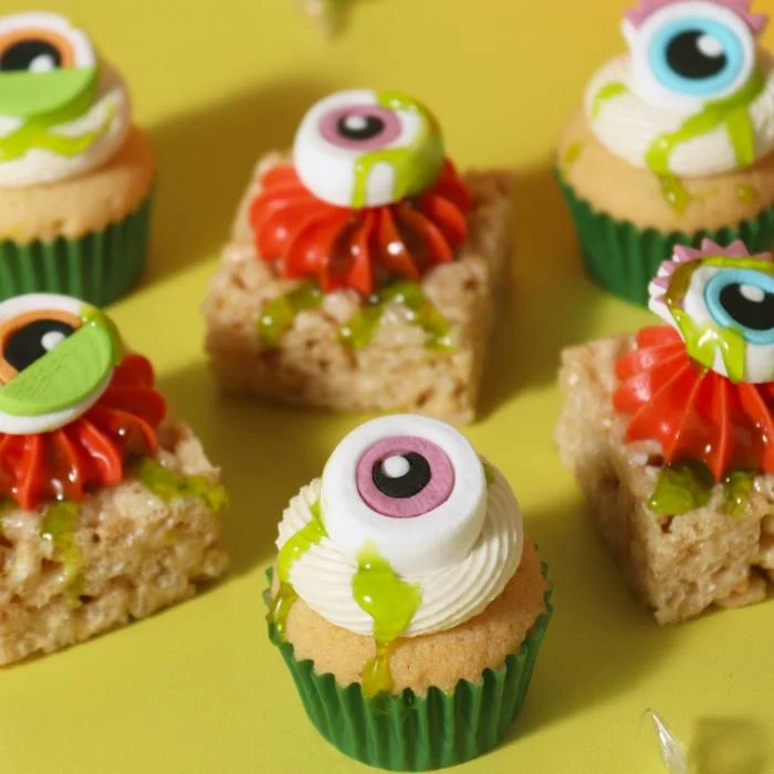 PME Spiselig Cupcakedekorasjoner Halloween -Slime Monsters- - Bilde 2