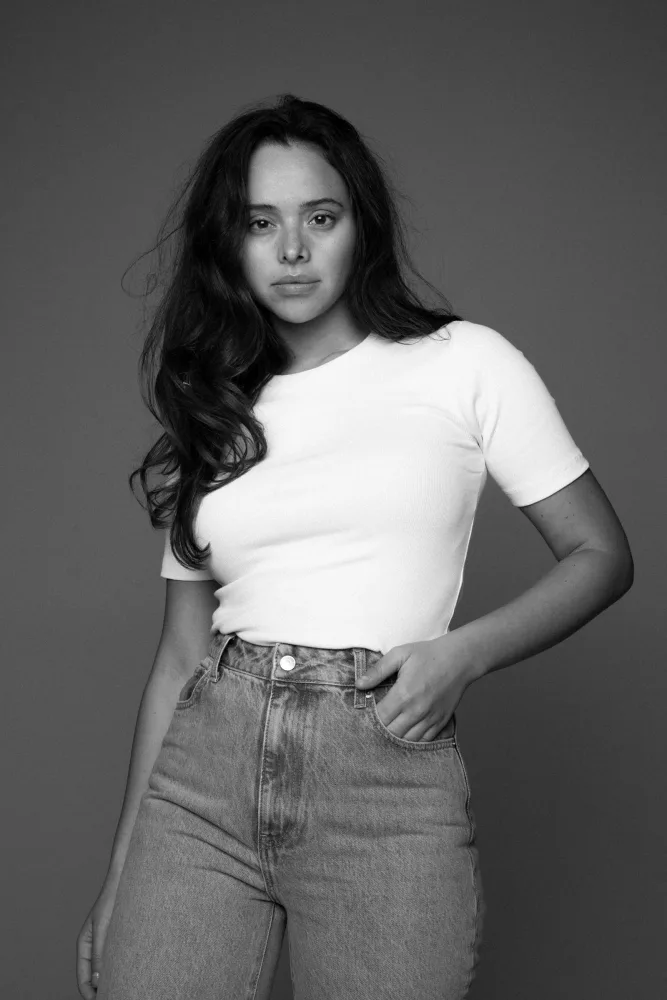 Pippa Rib Tee - White - Bilde 3