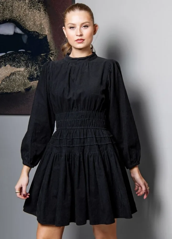 Jeanne Dress - Oil Black - Bilde 2