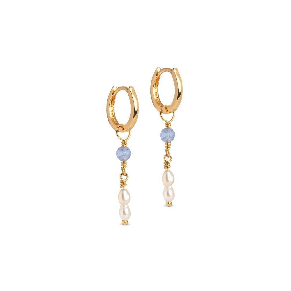 Liva Hoops – Blue Quartz