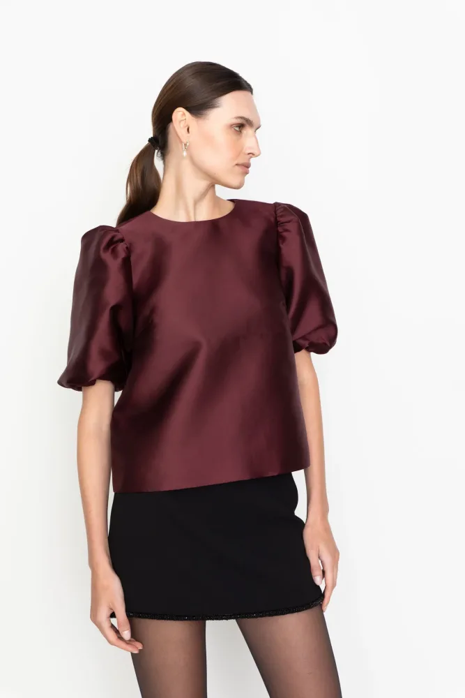 Becca Blouse - Bordeaux - Bilde 3