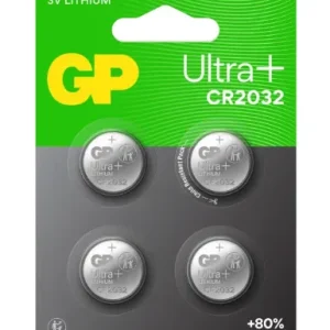 BATTERI GP KNAPPCELL CR2032 4-P