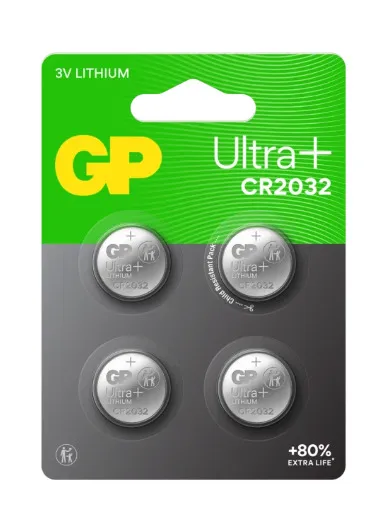 BATTERI GP KNAPPCELL CR2032 4-P