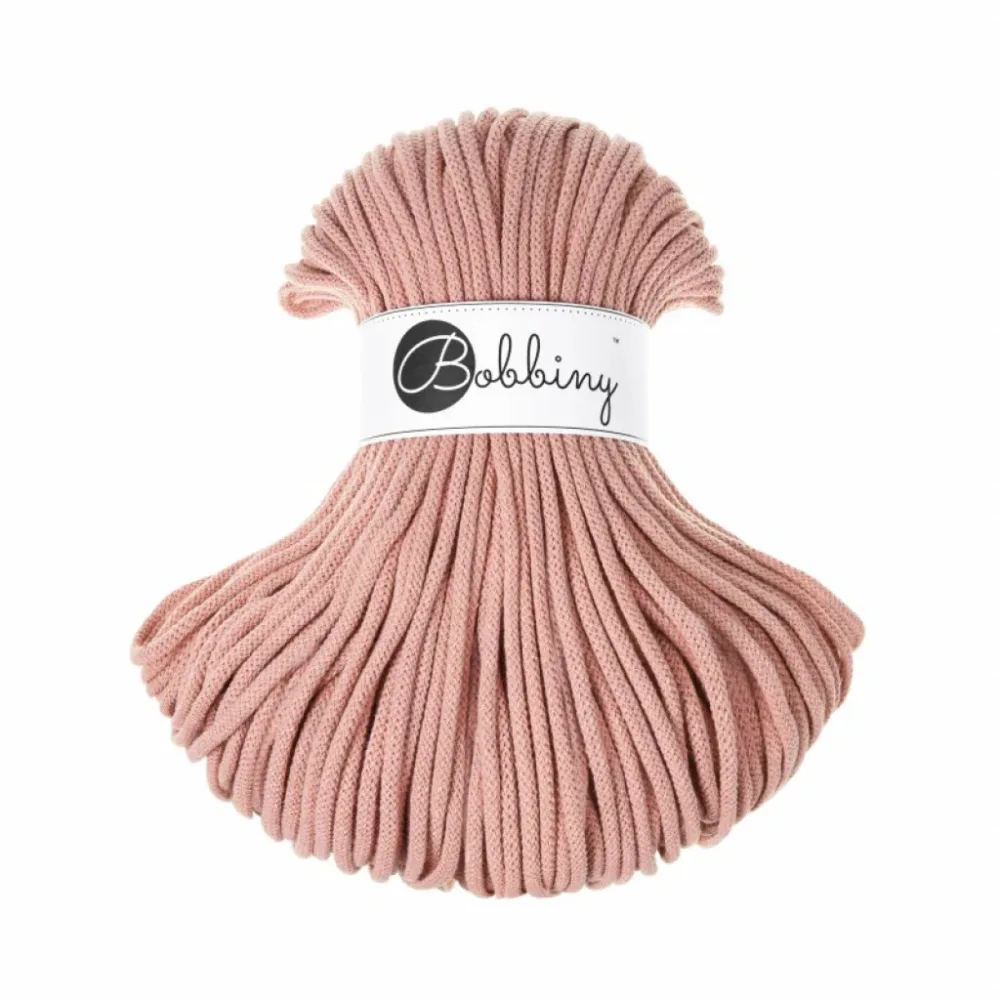 Bobbiny Braided Cord 5mm 100m – Blush Bobbiny Braided Cord 5mm 100m – Blush