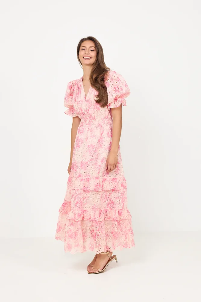 Nanni Floral Maxi Dress - Pink Floral - Bilde 3