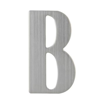 HUSBOKSTAV MILLERS B 60MM BØRSTET STÅL SELVKLEBENDE HUSBOKSTAV MILLERS B 60MM BØRSTET STÅL SELVKLEBENDE