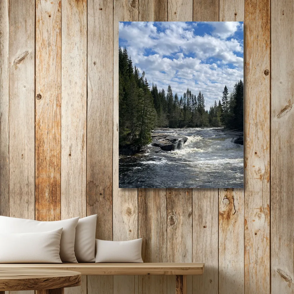 NEDRE BRANDSEGGFOSS - ELVENS KRAFT - PLAKAT OG LERRET - Bilde 3