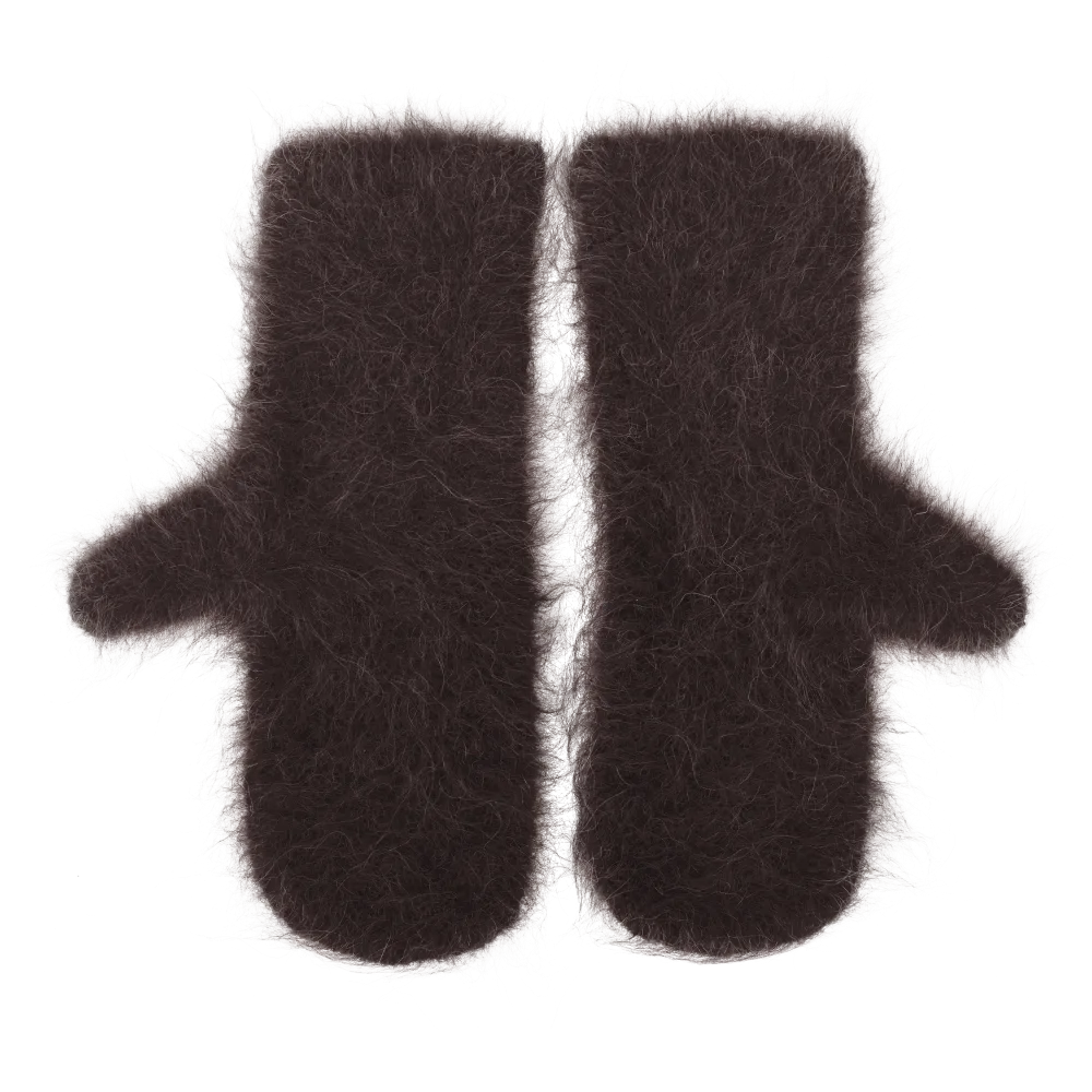 Aba Mittens – Chocolate Brown