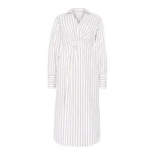 Livia Dress – Cream Stripe