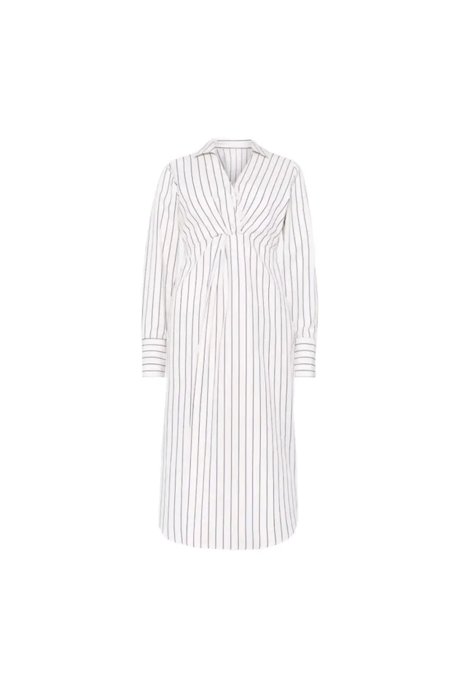 Livia Dress - Cream Stripe