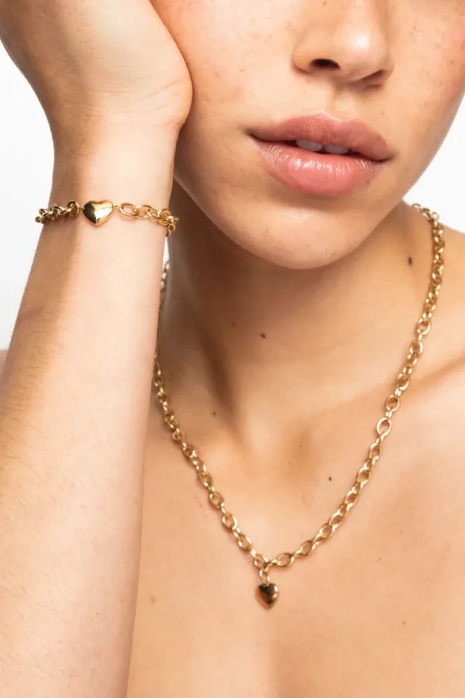 The Heart Necklace - Gold - Bilde 3