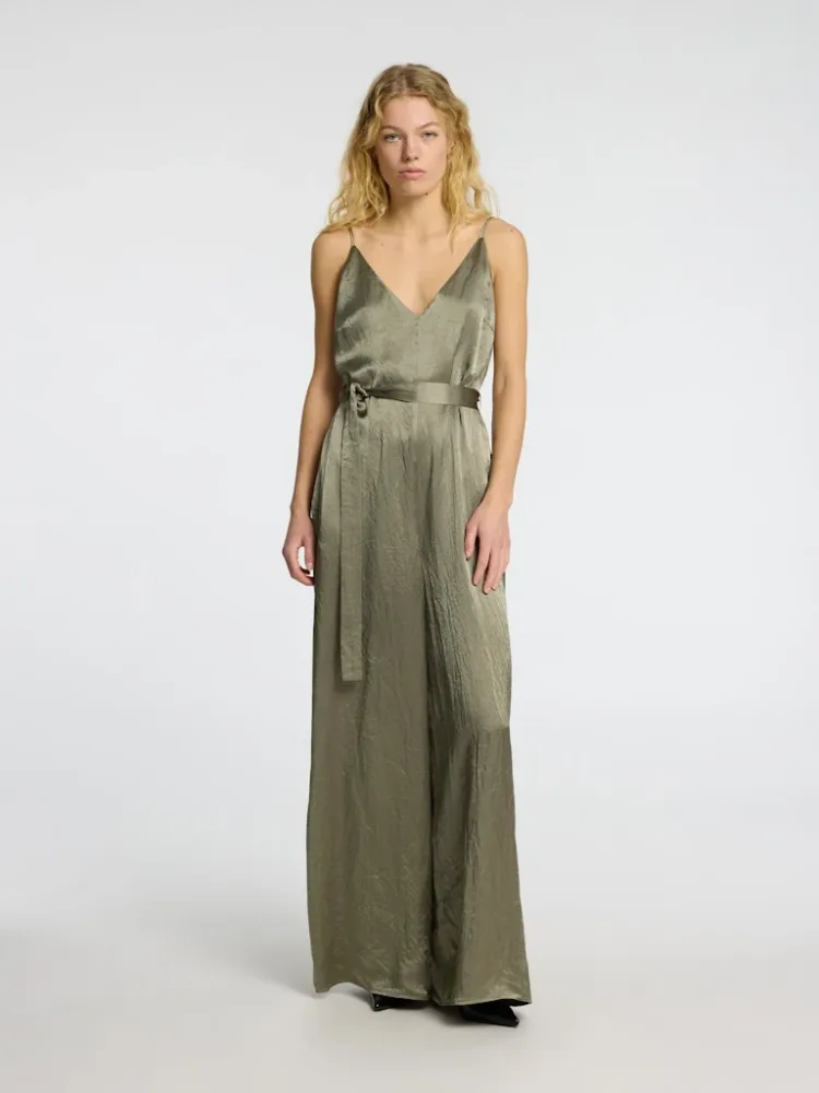 Selene Sl Wide Leg Jumpsuit B - Vetiver - Bilde 2