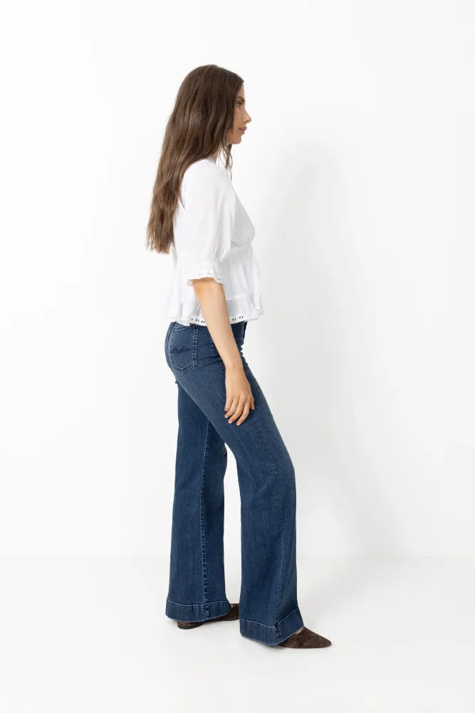 Adelia S Voile Blouse - White - Bilde 3
