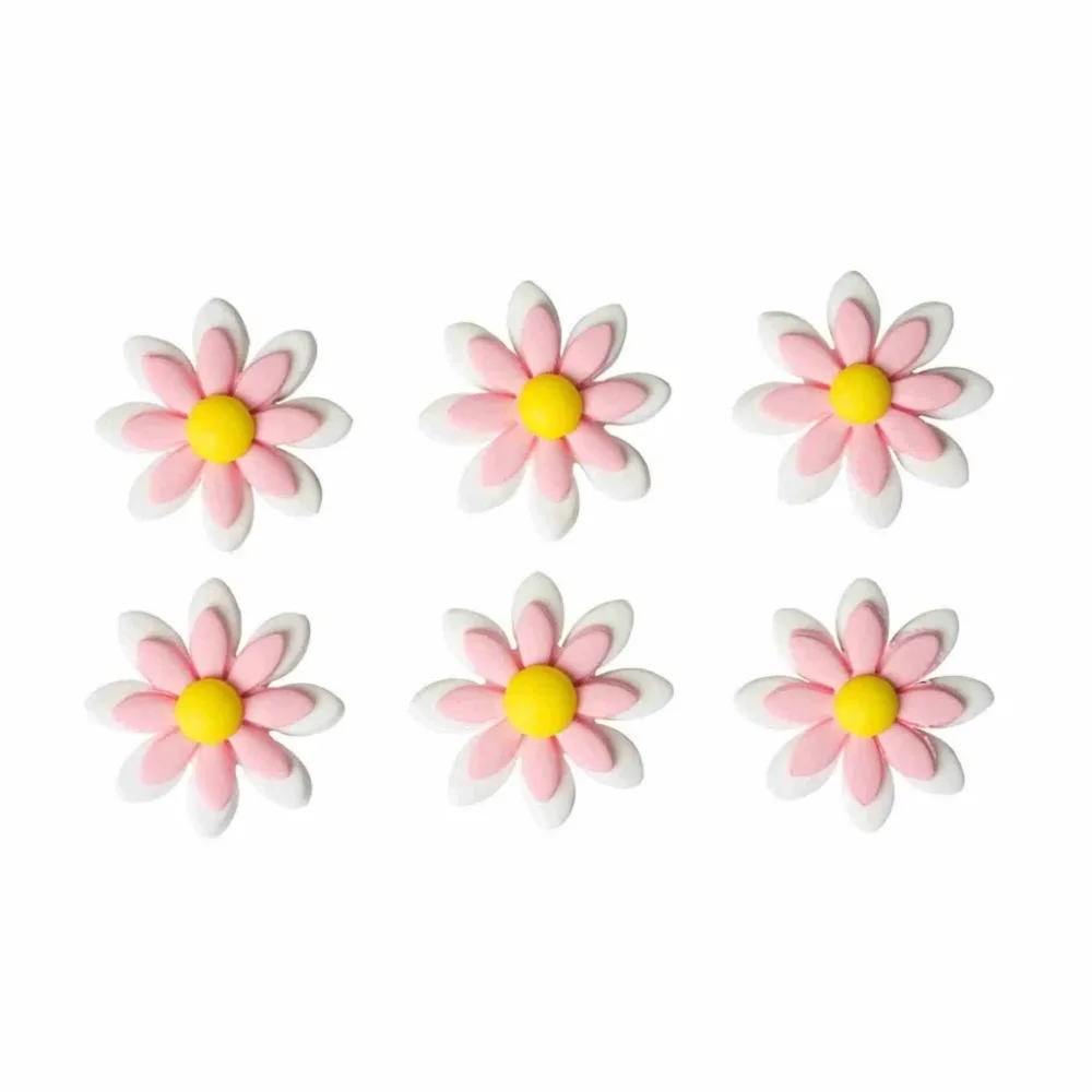 Spiselig Kakepynt -Tusenfryd Rosa- pk/6 - Bilde 2