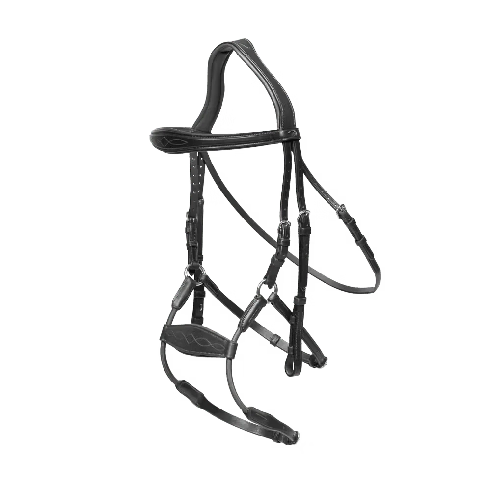 Dyon Elastic Hybrid Noseband Bridle New English Collection