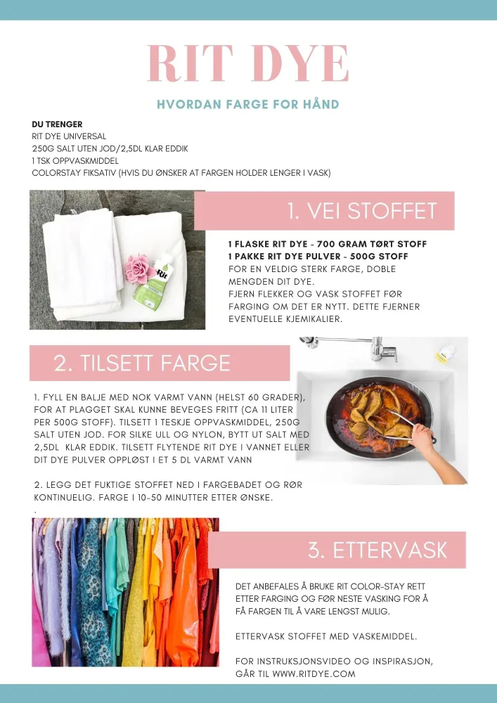 Rit Dye Universal-fargepulver - Golden Yellow - Bilde 2