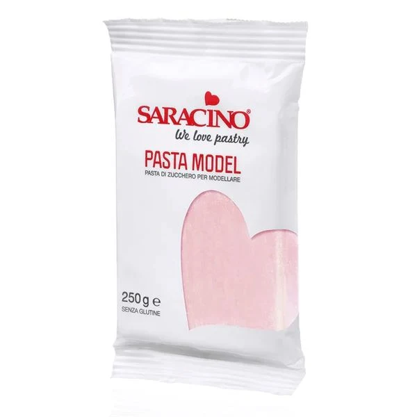 Saracino Modelleringspasta -Babyrosa- 250g