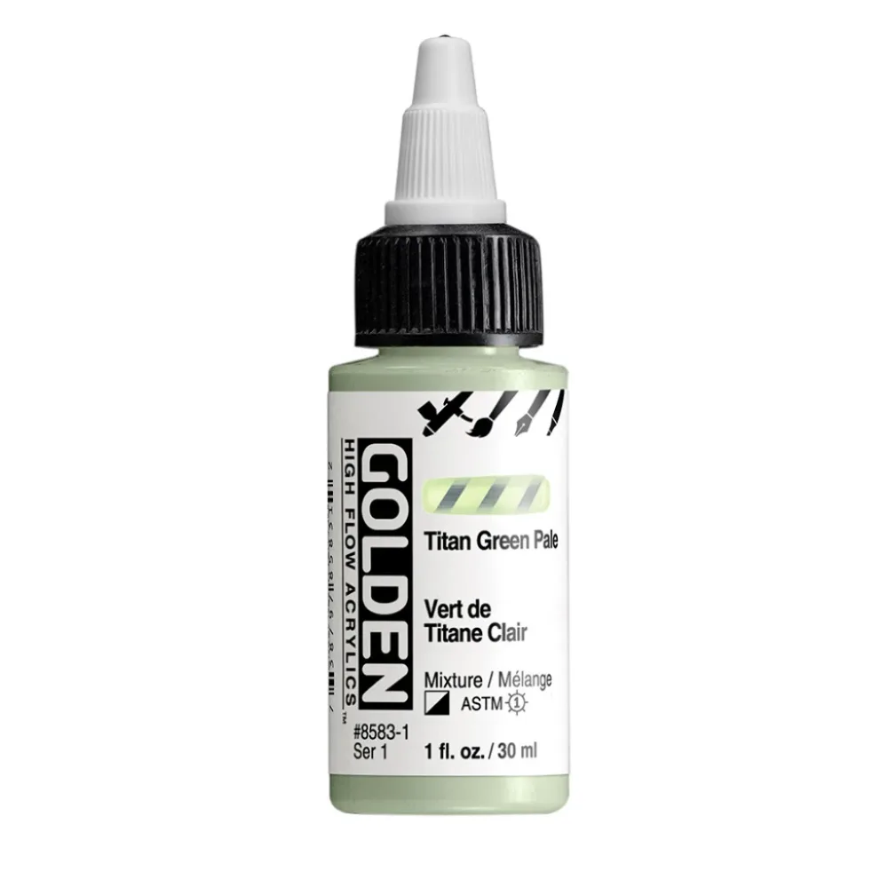 Golden High Flow Acrylics 30ml - Titan Green Pale