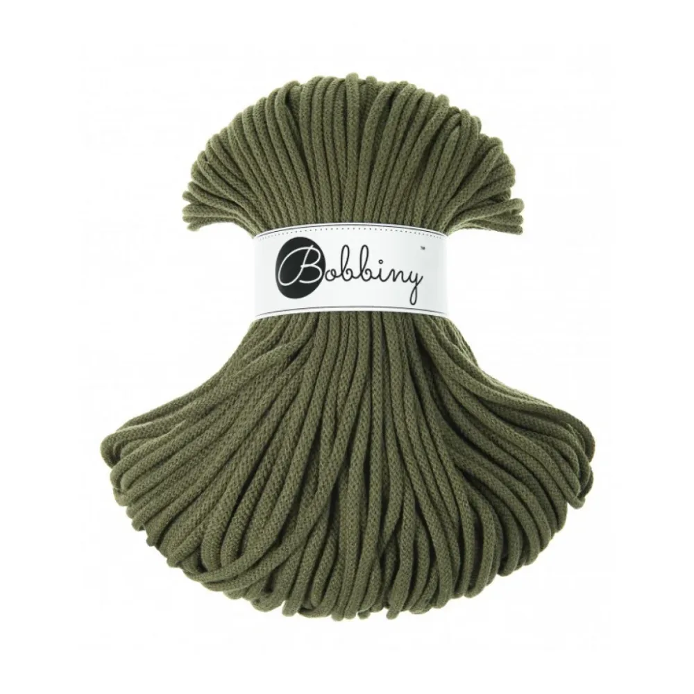 Bobbiny Braided Cord 5mm 100m – Avocado Bobbiny Braided Cord 5mm 100m – Avocado