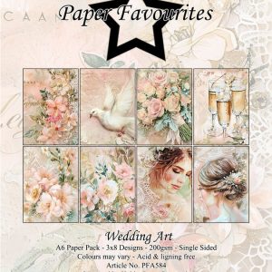 Paper Favourites Wedding art A6 Paper Pack (PFA584) Paper Favourites Wedding art A6 Paper Pack (PFA584)