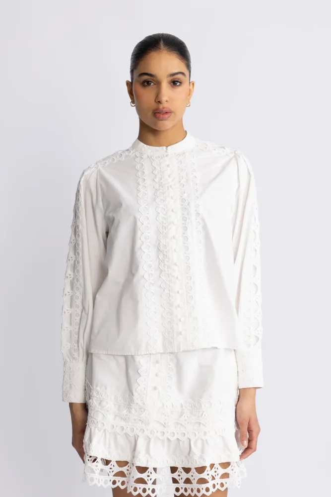 Yasyamina Ls Shirt - Star White - Bilde 3