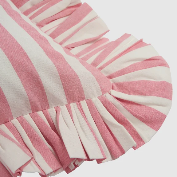 Breton Putetrekk/m Pute Rosa/Hvit - By Pick A Poppy - Bilde 2