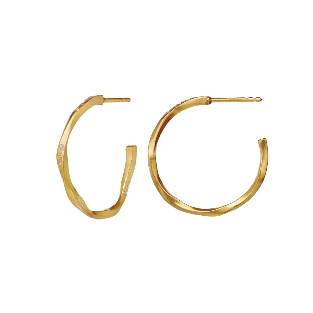 Echo Medium Earring - Gold - Bilde 3