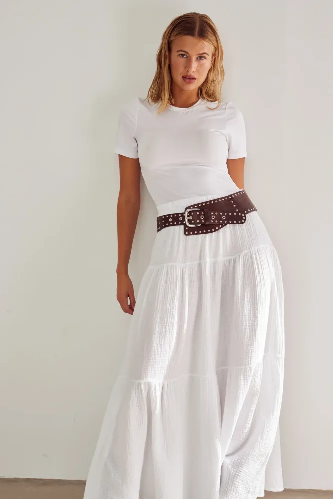 Leyla Skirt - White - Bilde 2
